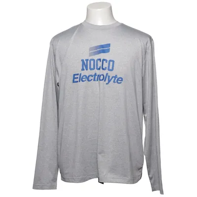Langærmet t-shirt (Grå, Blå) fra Nocco Elastan, Polyester