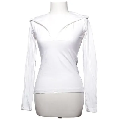 Capuchon sweater (Wit) van Twin Set Simona Barbieri Katoen, Elastaan