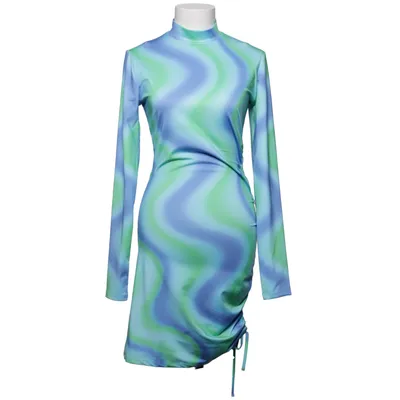 Dress (Blue, Green, Multicolored) from Bershka Elastane, Polyester