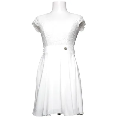 Klänning (Vit) från Chiara Forthi Bomull, Polyamid, Polyester, Viskos