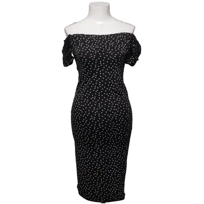Jurk (Zwart, Wit) van Missguided Elastaan, Polyester