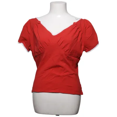 Top (Red, White) from Miss Candyfloss Cotton, Elastane