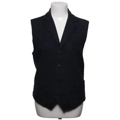 Gilet (Zwart) van Ezio Katoen, Polyamide, Zijde, Wol