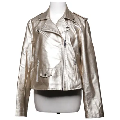 Biker jacket (Gold) from Escandelle Polyester, Polyurethane, Viscose