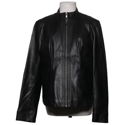 Leren jack (Zwart) van Franco Callegari Leer, Polyester