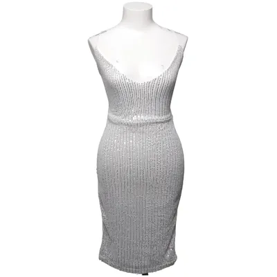 Cocktailjurk (Zilver) van Femme Luxe Elastaan, Polyester