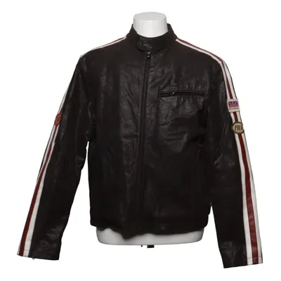 Læderjakke (Brun, Hvid, Rød) fra Garrasco Læder, Polyester