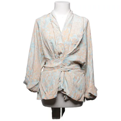 Wrap blouse (Blue, Orange) from Rodebjer Viscose