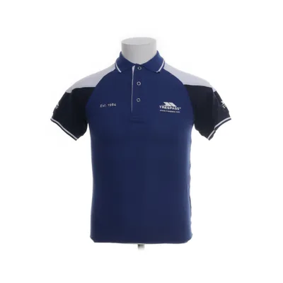 Pikétröja (Vit, Blå) från Trespass Bomull, Polyester