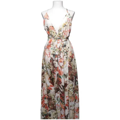 Robe longue (Blanc, Multicolore) de PrettyLittleThing Polyester