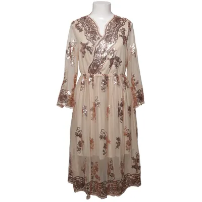 Robe portefeuille (Beige) de Dennis Maglic Coton, Élasthane, Polyester