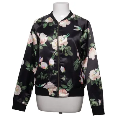 Bomber jacket (Black, Multicolored) from Aikha Cotton, Polyester
