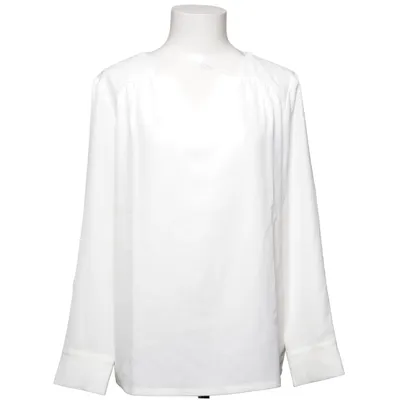 Blouse (Wit) van Allegra K Elastaan, Polyester