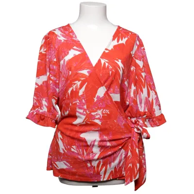 Omlottopp (Röd, Rosa, Vit) från ONLY Carmakoma Elastan, Polyester