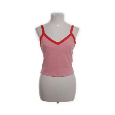 Crop top (Roze, Rood) van Monki Katoen, Elastaan
