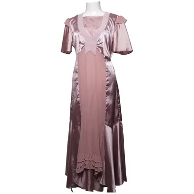 Maxi jurk (Roze) van Saint Tropez Katoen, Polyester, Zijde