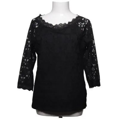 Blouse (Noir) de KappAhl Coton, Élasthane, Polyester