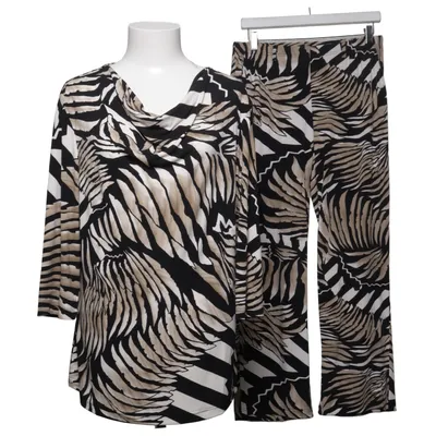 Pyjama (Beige, Zwart) van Couture Line Elastaan, Polyester