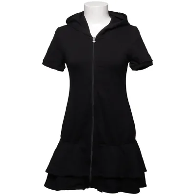 Hood dress (Black) from H&M Young Cotton, Elastane