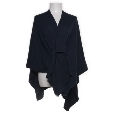 Poncho (Blue) from Knitted Cotton, Cashmere, Polyamide, Wool, Viscose