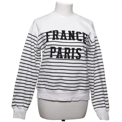 Sweatshirt (Weiß, Schwarz) von H&M Baumwolle, Polyester