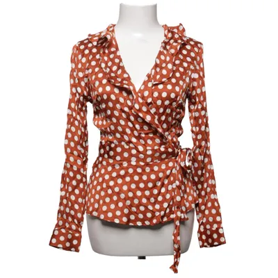 Wickelbluse (Braun, Weiß) von Second Female Viskose
