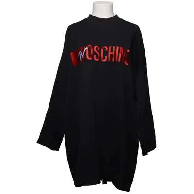 Robe (Noir) de H&M x Moschino Polyester, Coton