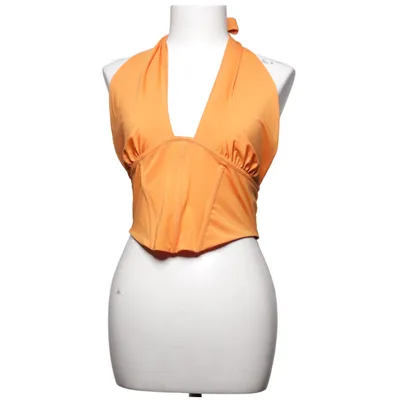 Halterneck top (Orange) fra Gina Tricot