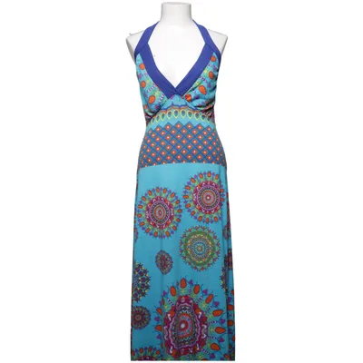 Maxi dress (Blue, Multicolored) from Smash Elastane, Polyester