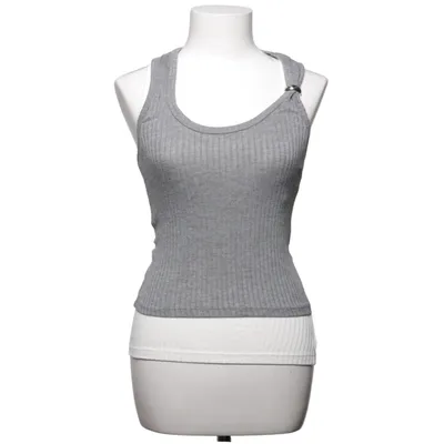 Tanktop  (Grå, Hvid) fra Pull & Bear Elastan, Viscose