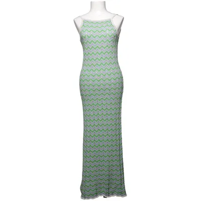 Robe longue (Vert, Bleu) de Mango Polyester