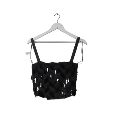 Crop top (Svart, Silverfärgad) från Zara Polyester