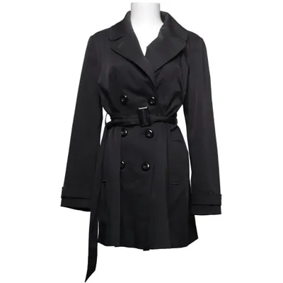 Trench coat (Black) from F&F Cotton, Elastane, Polyester