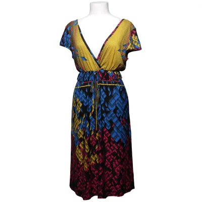 Jurk (Blauw, Geel, Meerkleurig) van Lavand Elastaan, Viscose