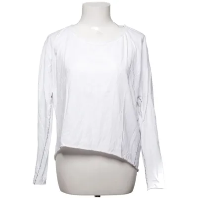 T-shirt à manches longues (Blanc, Rose) de Mellow Rose Coton, Élasthane, Viscose