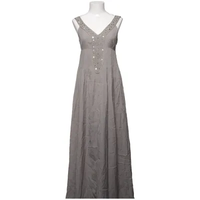 Robe longue (Gris) de Daily Couture Coton, Soie, Viscose
