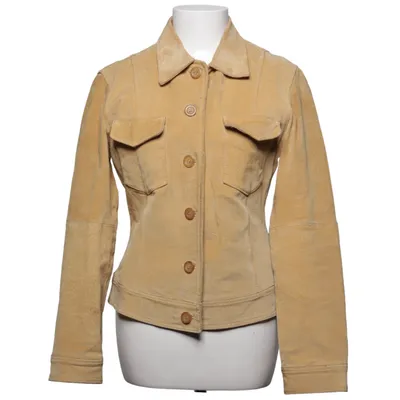 Leren jack (Beige) van Gipsy by Mauritius Leer