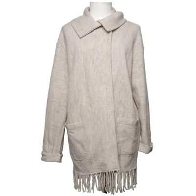 Frakke (Beige) fra Olsen Uld