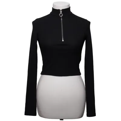 Crop top (Svart) från Stradivarius Basics Elastan, Polyester, Viskos