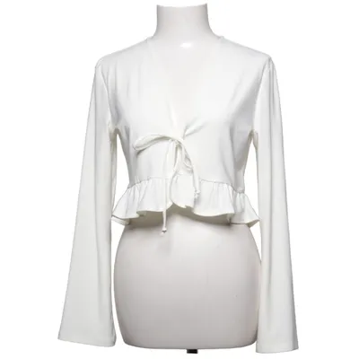 Crop top (White) from Divided by H&M Elastane, Polyester
