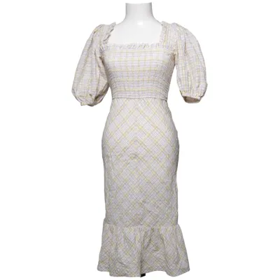 Klänning (Gul, Blå, Rosa) från Ganni Ekologisk bomull, Polyamid, Återvunnen polyester