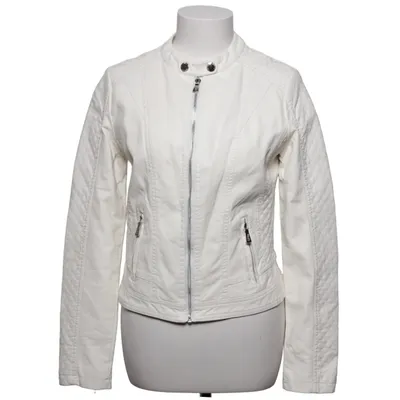 Veste de motard (Blanc) de Toxik 3 Coton, Polyester, Polyuréthane