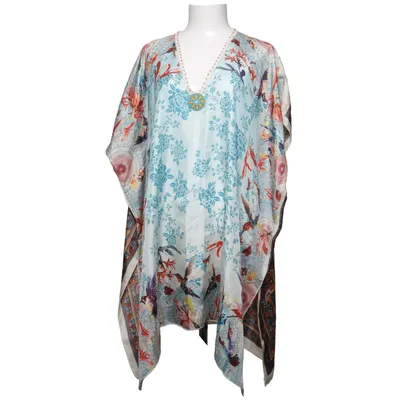 Kaftan (Blauw, Meerkleurig) van Johnny Was Zijde
