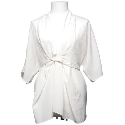 Slå-om bluse (Hvid) fra ASOS Tall Polyester