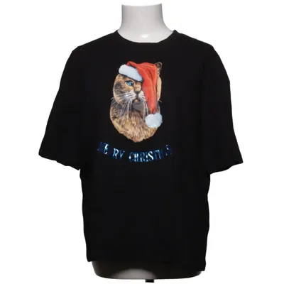 T-shirt (Sort, Flerfarvet) fra KappAhl Bomuld