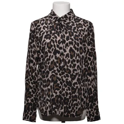 Bluse (Beige, Brun, Sort) fra SAND Copenhagen Silke, Viscose
