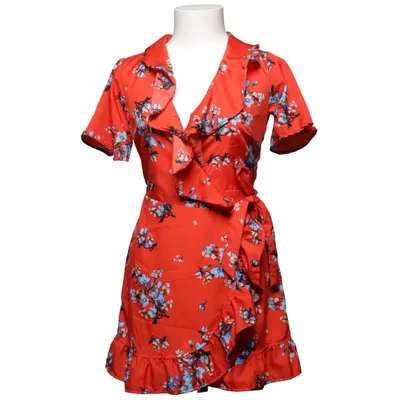 Wikkeljurk (Rood, Meerkleurig) van Boohoo Petite Polyester