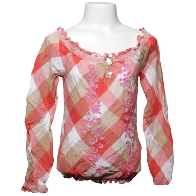 Bluse (Rød, Beige, Hvid) fra Cakewalk Bomuld