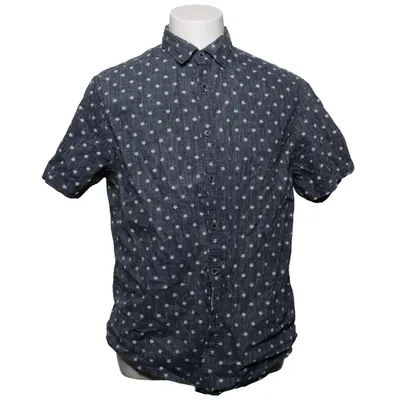 Short sleeve shirt (Blue, White) from Denim & Flower Cotton
