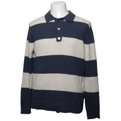 Pull-over (Bleu, Blanc) de Massimo Dutti Cachemire, Laine